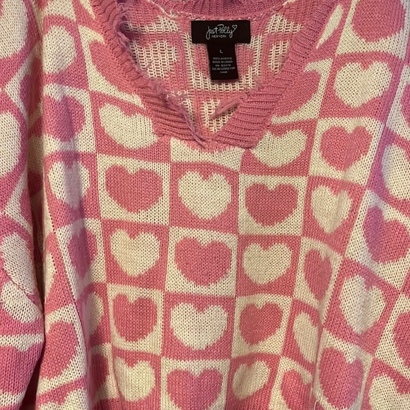 Long sleeve hearts sweater - Picture 1 of 4
